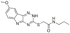 Acetamide, 2-[(8-methoxy-2H-1,2,4-triazino[5,6-b]indol-3-yl)thio]-N-propyl- (9CI) CAS#: 603947-47-3