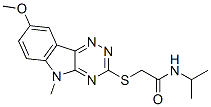 Acetamide, 2-[(8-methoxy-5-methyl-5H-1,2,4-triazino[5,6-b]indol-3-yl)thio]-N-(1-methylethyl)- (9CI) CAS#: 603947-64-4