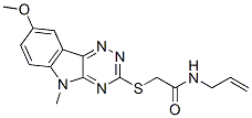 Acetamide, 2-[(8-methoxy-5-methyl-5H-1,2,4-triazino[5,6-b]indol-3-yl)thio]-N-2-propenyl- (9CI) CAS#: 603947-55-3