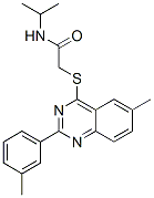 Acetamide, N-(1-methylethyl)-2-[[6-methyl-2-(3-methylphenyl)-4-quinazolinyl]thio]- (9CI) CAS#: 606134-52-5