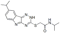 Acetamide, N-(1-methylethyl)-2-[[8-(1-methylethyl)-2H-1,2,4-triazino[5,6-b]indol-3-yl]thio]- (9CI) CAS#: 603947-36-0