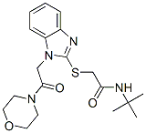 Acetamide, N-(1,1-dimethylethyl)-2-[[1-[2-(4-morpholinyl)-2-oxoethyl]-1H-benzimidazol-2-yl]thio]- (9CI) CAS#: 606110-55-8