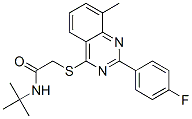 Acetamide, N-(1,1-dimethylethyl)-2-[[2-(4-fluorophenyl)-8-methyl-4-quinazolinyl]thio]- (9CI) CAS#: 606131-48-0