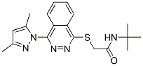 Acetamide, N-(1,1-dimethylethyl)-2-[[4-(3,5-dimethyl-1H-pyrazol-1-yl)-1-phthalazinyl]thio]- (9CI) CAS#: 606122-41-2