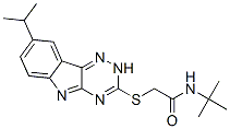 Acetamide, N-(1,1-dimethylethyl)-2-[[8-(1-methylethyl)-2H-1,2,4-triazino[5,6-b]indol-3-yl]thio]- (9CI) CAS#: 603947-38-2