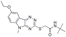 Acetamide, N-(1,1-dimethylethyl)-2-[(8-ethoxy-5-methyl-5H-1,2,4-triazino[5,6-b]indol-3-yl)thio]- (9CI) CAS#: 603947-85-9