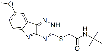 Acetamide, N-(1,1-dimethylethyl)-2-[(8-methoxy-2H-1,2,4-triazino[5,6-b]indol-3-yl)thio]- (9CI) CAS#: 603947-51-9
