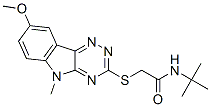 Acetamide, N-(1,1-dimethylethyl)-2-[(8-methoxy-5-methyl-5H-1,2,4-triazino[5,6-b]indol-3-yl)thio]- (9CI) CAS#: 603947-65-5