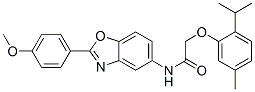 Acetamide, N-[2-(4-methoxyphenyl)-5-benzoxazolyl]-2-[5-methyl-2-(1-methylethyl)phenoxy]- (9CI) CAS#: 590394-00-6