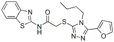 Acetamide, N-2-benzothiazolyl-2-[[4-butyl-5-(2-furanyl)-4H-1,2,4-triazol-3-yl]thio]- (9CI) CAS#: 606111-49-3