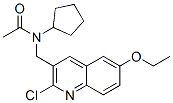 Acetamide, N-[(2-chloro-6-ethoxy-3-quinolinyl)methyl]-N-cyclopentyl- (9CI) CAS#: 606103-26-8