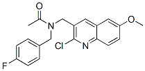 Acetamide, N-[(2-chloro-6-methoxy-3-quinolinyl)methyl]-N-[(4-fluorophenyl)methyl]- (9CI) CAS#: 606102-77-6