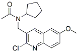 Acetamide, N-[(2-chloro-6-methoxy-3-quinolinyl)methyl]-N-cyclopentyl- (9CI) CAS#: 606102-59-4