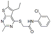 Acetamide, N-(2-chlorophenyl)-2-[(5-ethyl-2,6-dimethylthieno[2,3-d]pyrimidin-4-yl)thio]- (9CI) CAS#: 606113-57-9