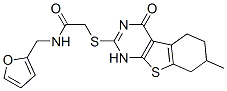 Acetamide, N-(2-furanylmethyl)-2-[(1,4,5,6,7,8-hexahydro-7-methyl-4-oxo[1]benzothieno[2,3-d]pyrimidin-2-yl)thio]- (9CI) CAS#: 606106-87-0