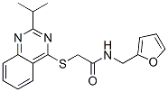 Acetamide, N-(2-furanylmethyl)-2-[[2-(1-methylethyl)-4-quinazolinyl]thio]- (9CI) CAS#: 604794-51-6