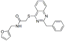 Acetamide, N-(2-furanylmethyl)-2-[[2-(phenylmethyl)-4-quinazolinyl]thio]- (9CI) CAS#: 604793-36-4