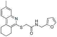 Acetamide, N-(2-furanylmethyl)-2-[(7,8,9,10-tetrahydro-3-methyl-6-phenanthridinyl)thio]- (9CI) CAS#: 606108-65-0