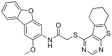 Acetamide, N-(2-methoxy-3-dibenzofuranyl)-2-[(5,6,7,8-tetrahydro[1]benzothieno[2,3-d]pyrimidin-4-yl)thio]- (9CI) CAS#: 577761-52-5