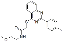 Acetamide, N-(2-methoxyethyl)-2-[[2-(4-methylphenyl)-4-quinazolinyl]thio]- (9CI) CAS#: 606132-29-0