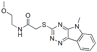 Acetamide, N-(2-methoxyethyl)-2-[(5-methyl-5H-1,2,4-triazino[5,6-b]indol-3-yl)thio]- (9CI) CAS#: 603946-14-1