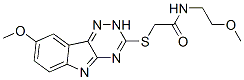 Acetamide, N-(2-methoxyethyl)-2-[(8-methoxy-2H-1,2,4-triazino[5,6-b]indol-3-yl)thio]- (9CI) CAS#: 603947-49-5