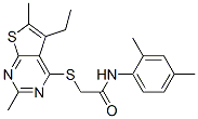Acetamide, N-(2,4-dimethylphenyl)-2-[(5-ethyl-2,6-dimethylthieno[2,3-d]pyrimidin-4-yl)thio]- (9CI) CAS#: 606113-50-2