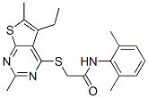 Acetamide, N-(2,6-dimethylphenyl)-2-[(5-ethyl-2,6-dimethylthieno[2,3-d]pyrimidin-4-yl)thio]- (9CI) CAS#: 606113-49-9