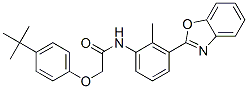 Acetamide, N-[3-(2-benzoxazolyl)-2-methylphenyl]-2-[4-(1,1-dimethylethyl)phenoxy]- (9CI) CAS#: 590395-97-4