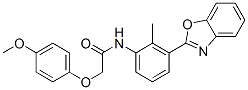 Acetamide, N-[3-(2-benzoxazolyl)-2-methylphenyl]-2-(4-methoxyphenoxy)- (9CI) CAS#: 590396-01-3