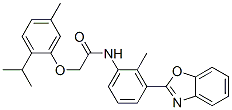 Acetamide, N-[3-(2-benzoxazolyl)-2-methylphenyl]-2-[5-methyl-2-(1-methylethyl)phenoxy]- (9CI) CAS#: 590395-98-5