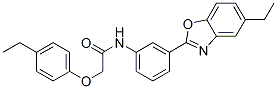 Acetamide, N-[3-(5-ethyl-2-benzoxazolyl)phenyl]-2-(4-ethylphenoxy)- (9CI) CAS#: 590395-71-4