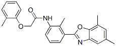 Acetamide, N-[3-(5,7-dimethyl-2-benzoxazolyl)-2-methylphenyl]-2-(2-methylphenoxy)- (9CI) CAS#: 590395-90-7