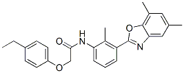 Acetamide, N-[3-(5,7-dimethyl-2-benzoxazolyl)-2-methylphenyl]-2-(4-ethylphenoxy)- (9CI) CAS#: 590395-94-1