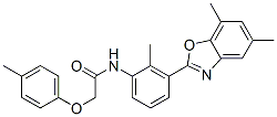 Acetamide, N-[3-(5,7-dimethyl-2-benzoxazolyl)-2-methylphenyl]-2-(4-methylphenoxy)- (9CI) CAS#: 590395-91-8