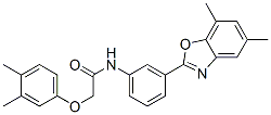 Acetamide, N-[3-(5,7-dimethyl-2-benzoxazolyl)phenyl]-2-(3,4-dimethylphenoxy)- (9CI) CAS#: 590395-72-5