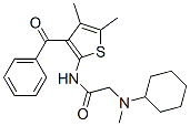 Acetamide, N-(3-benzoyl-4,5-dimethyl-2-thienyl)-2-(cyclohexylmethylamino)- (9CI) CAS#: 606115-10-0
