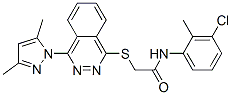Acetamide, N-(3-chloro-2-methylphenyl)-2-[[4-(3,5-dimethyl-1H-pyrazol-1-yl)-1-phthalazinyl]thio]- (9CI) CAS#: 604754-60-1