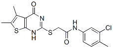 Acetamide, N-(3-chloro-4-methylphenyl)-2-[(1,4-dihydro-5,6-dimethyl-4-oxothieno[2,3-d]pyrimidin-2-yl)thio]- (9CI) CAS#: 606108-54-7