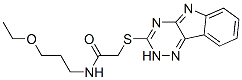 Acetamide, N-(3-ethoxypropyl)-2-(2H-1,2,4-triazino[5,6-b]indol-3-ylthio)- (9CI) CAS#: 603945-98-8