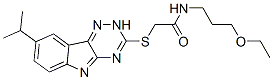 Acetamide, N-(3-ethoxypropyl)-2-[[8-(1-methylethyl)-2H-1,2,4-triazino[5,6-b]indol-3-yl]thio]- (9CI) CAS#: 603947-34-8