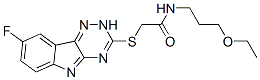 Acetamide, N-(3-ethoxypropyl)-2-[(8-fluoro-2H-1,2,4-triazino[5,6-b]indol-3-yl)thio]- (9CI) CAS#: 603948-03-4