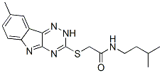Acetamide, N-(3-methylbutyl)-2-[(8-methyl-2H-1,2,4-triazino[5,6-b]indol-3-yl)thio]- (9CI) CAS#: 603946-35-6