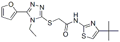 Acetamide, N-[4-(1,1-dimethylethyl)-2-thiazolyl]-2-[[4-ethyl-5-(2-furanyl)-4H-1,2,4-triazol-3-yl]thio]- (9CI) CAS#: 606111-62-0