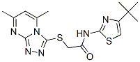 Acetamide, N-[4-(1,1-dimethylethyl)-2-thiazolyl]-2-[(5,7-dimethyl-1,2,4-triazolo[4,3-a]pyrimidin-3-yl)thio]- (9CI) CAS#: 606121-14-6