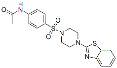 Acetamide, N-[4-[[4-(2-benzothiazolyl)-1-piperazinyl]sulfonyl]phenyl]- (9CI) CAS#: 606118-05-2