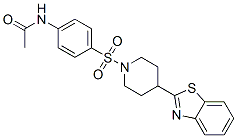 Acetamide, N-[4-[[4-(2-benzothiazolyl)-1-piperidinyl]sulfonyl]phenyl]- (9CI) CAS#: 605628-24-8