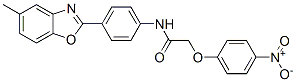 Acetamide, N-[4-(5-methyl-2-benzoxazolyl)phenyl]-2-(4-nitrophenoxy)- (9CI) CAS#: 590396-08-0