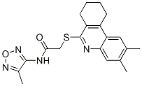 Acetamide, N-(4-methyl-1,2,5-oxadiazol-3-yl)-2-[(7,8,9,10-tetrahydro-2,3-dimethyl-6-phenanthridinyl)thio]- (9CI) CAS#: 606108-89-8