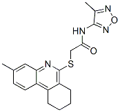 Acetamide, N-(4-methyl-1,2,5-oxadiazol-3-yl)-2-[(7,8,9,10-tetrahydro-3-methyl-6-phenanthridinyl)thio]- (9CI) CAS#: 606108-71-8
